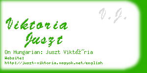 viktoria juszt business card